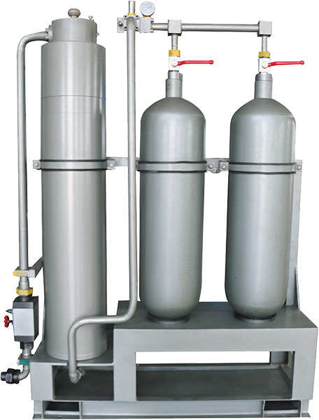 Piston accumulator + Nitrogen tank group